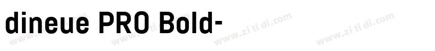 dineue PRO Bold字体转换